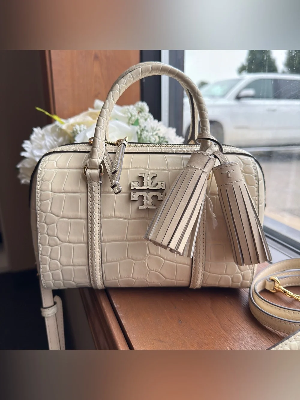 Tory Burch THEA EMBOSSED MINI SATCHEL 153463